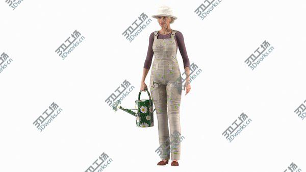 images/goods_img/20210312/Old Lady in Gardening Outfit 3D model/2.jpg